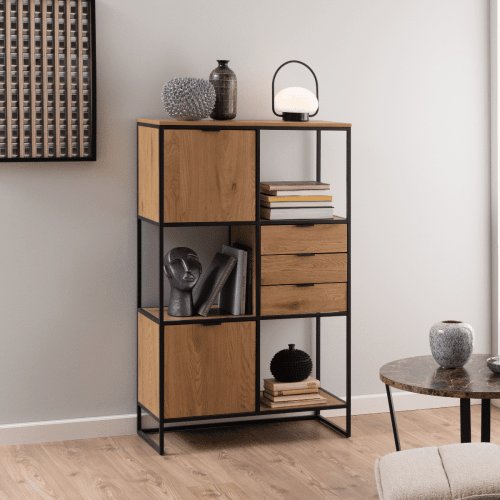 Hjem Design Swansea Bookshelf, Low