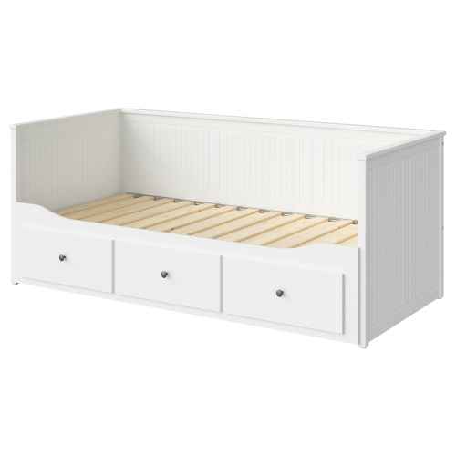 IKEA HEMNES Day-bed frame with 3 drawers 80x200cm White