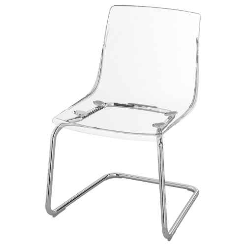 IKEA TOBIAS Chair Chrome-Plated Transparent