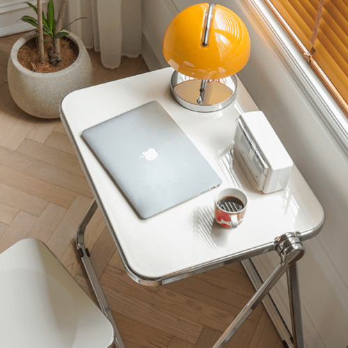 MODE Larkin Minimalist Folding Desk, White
