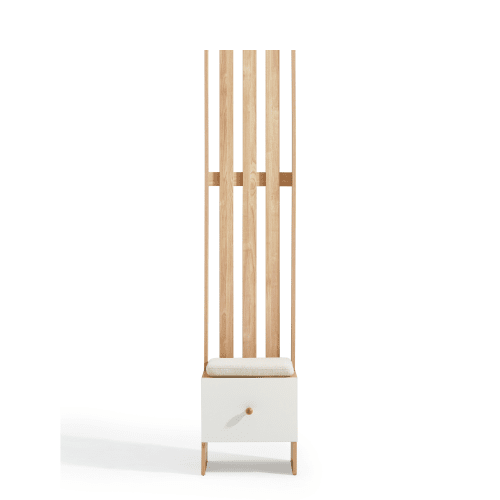 Linspire Miro Room Divider, Natural & White